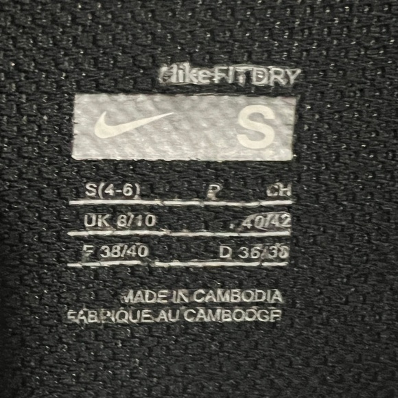 Women’s Nike Dri-fit collared shirt top black size small - Picture 8 of 9